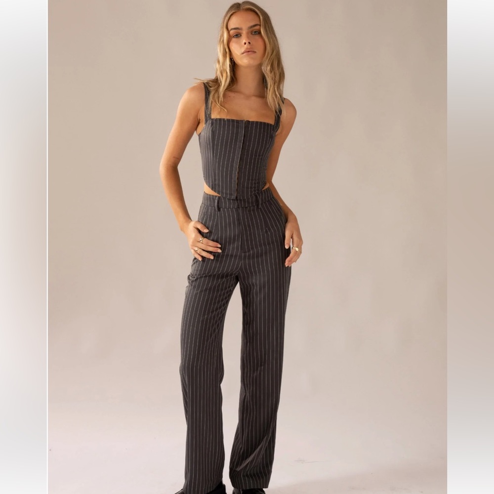 PEPPERMAYO ✨Pinstripe Corset Set✨